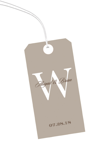 Taupe Vertical Hanging Gift Tags